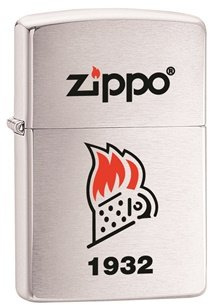 Zippo Windproof Petrol Lighter Retro 1932 Chinmey Edition - Brushed Chrome. Gift Boxed