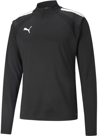 PUMA teamLIGA 1/4 Zip Top Sweater Men's, Puma Black-Puma White, XL