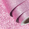 FunStick Glitzer Tapete Rosa Dicke Glitzerfolie Selbstklebend Pink Dekorfolie 40CM X 2M Vinyl Klebefolie Rosa Selbstklebende Folie Für Möbel Kinder Aufkleber Wandfarbe Papier zum Basteln Plotterfolie
