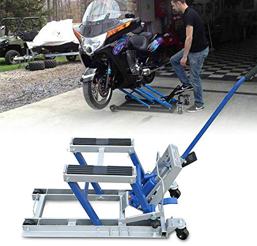 Motorrad Heber ATV Montagebock hydraulisch, Motorradhebebühne 680Kg Garage Scissor Lift Jack Stand Motorradheber 75 * 35 * 15 cm (Stil 2)
