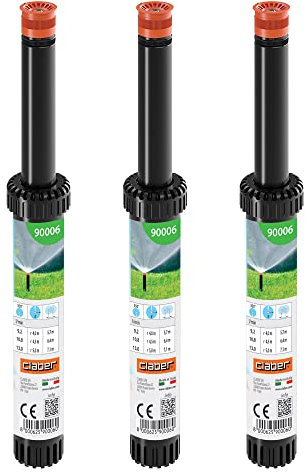 Kit CLABER 90006 Pop-up regolabili 0°-350° - 4” Confezione da 3 PZ