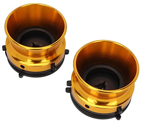 Ouvreur de 10 Pouces, Dispositif de Chargement Universel 1 Paire d'adaptateurs de Moyeu Nab en Aluminium à Installation Facile Structure Solide Polie Dorée Professionnelle pour Haut-Parleur