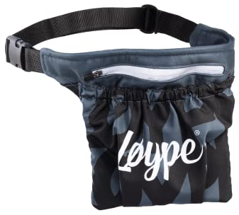 Løype Leckerlitasche für Hunde, Futterbeutel für Hundetraining, Leckerlibeutel, Hundeleckerli Training Beutel, Leckerli Bauchtasche (Schwarz)