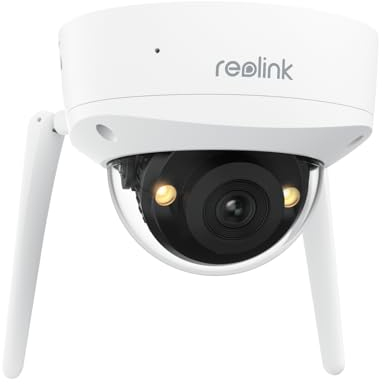 Reolink 4K Wi-Fi 6 Überwachungskamera Aussen mit 125° Blickwinkel, IK10 Vandalismusgeschützt, Farbnachtsicht, Personen-/Fahrzeug-/Tiererkennung, Zwei-Wege-Audio, Ohne PT, RLC-840WA