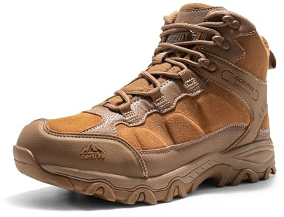 NORTIV 8 Men's Waterproof Hiking Boots Outdoor Mid Trekking Lightweight Mountaineering Shoes Paladin,Size 11,Coyote,JS19004M