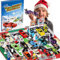 Adventskalender 2024 Kinder Auto Spielzeug, Alloy Rennwagen Sportwagen ab 3 4 5 6 Jahre Junge, 24 Tage Weihnachtskalender Geschenke für Kinder ab 3 Jahr