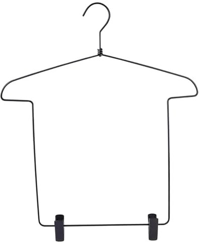 Cintre en forme de corps en fil de fer, porte-manteau avec clip coulissant, cintre en métal pour pantalons et vêtements, cintre robuste pour magasin de vêtements, vestiaire et chambre à coucher, cintr