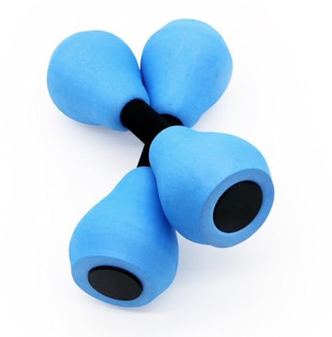 Water Dumbbells - 1 Pair Aquatic Exercise Dumbbells,Water Aerobic Exercise High-Density Foam Pool Training Fitness Equipment For Weight Loss Adults Family