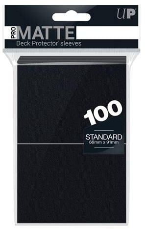 Ultra PRO PRO-Matte Kartenhüllen – Medium Size – Schwarz – 60 Sleeves – Matte Schutzhüllen für Digimon, Dragon Ball Super & mehr – Rutschfest, säurefrei & PVC-frei – Kartenschutz für TCG