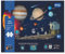 EXERZ 152pcs Wooden Interactive Puzzles, “Solar System”, 44 CM x 26 CM when completed, Oval, Wooden Jigsaws World Map Interactive AR feature with free iOS App
