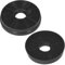 2 PCS Round Activated Carbon Filter - Recirculating Carbon Filters Replacement for Cooker Hood Extractor Fan, Compatible with Respekta Lamona HJA2480 HJA2908 LAM2401, Black