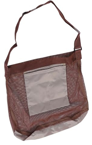Riuulity Mesh Mushroom Bag Tear Resistant Mushroom Foraging Pouch with Adjustable Strap for Hiking Camping Harvesting