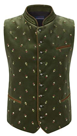 Stockerpoint Weste Calzado, Chaleco de Traje Tradicional para Hombre, Grün (moosgrün), 46 (Talla fabricante: 46)