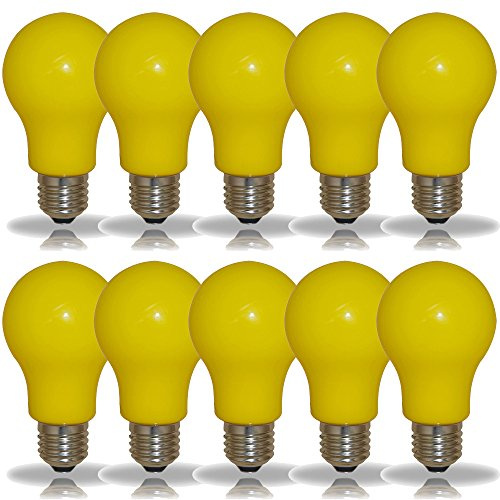 NCC-Licht 10 x LED Leuchtmittel Birnenform 3W = 25W E27 Gelb Innen- & Außenbereich Party