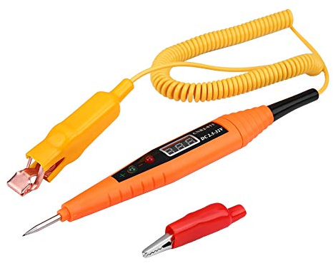 Aramox Testeur de Circuit Électrique Automobile, Sonde de Diagnostic Numérique de Tension 2,5-32V