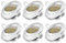 Brandson - 6x LED Deckenspot dimmbar Einbaustrahler schwenkbar - Ultra Flache Spots Einbauleuchte - Einbauspot Deckenstrahler - Abstrahlwinkel 120 Grad - 230V - weiß