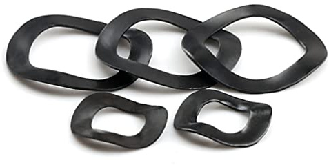 CONPHERON Rondelle Ondulée, Rondelles élastiques Ondulées, Rondelle Ressort en Acier au Manganèse, M16x21x0.3mm,60 pcs