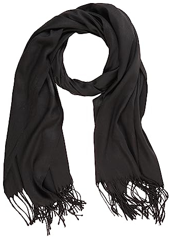 Vera Mont Damen Stola mit Fransen Schwarz,ACC