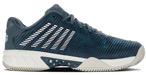 K-Swiss Performance Hypercourt Express 2 HB, Tennis Shoes, Indian Teal/Star White/Moonstruck,