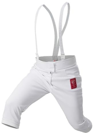 RJPzidK Fechthose Fechtuniform 350N Verdickte Stichfeste Materialien Fechtanzug Fechtausrüstung für Rechtshändige Fechter(46#)