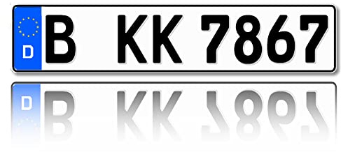 Antmas 1 DIN-zertfizierte Euro-Kennzeichen | Kfz Kennzeichen für Deutschland