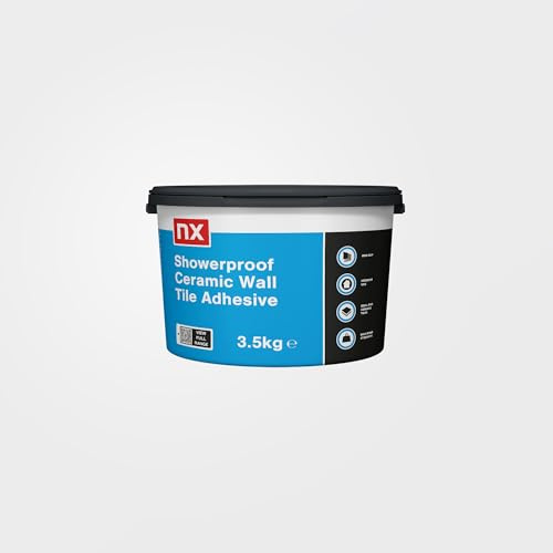 NX Ready mixed Showerproof Off White Wall tile Adhesive 3.5kg