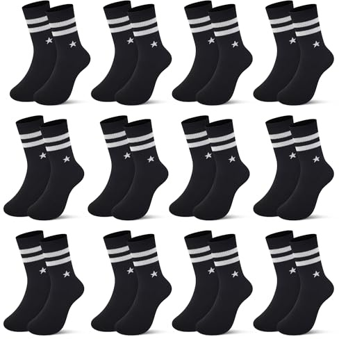 Libella 12 par barnstrumpor pojkar flickor sportstrumpor fotboll vinterstrumpor bomull färgglada bomull fashionabla makrona strumpor 2889VA