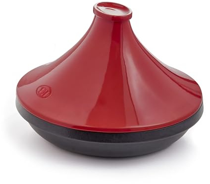 Emile Henry Tajine Delight 32 cm Grand Cru - Höghållfast fransk keramik - alla spisar inklusive induktion och ugn - tajinskål 3 L - tillverkad i Frankrike