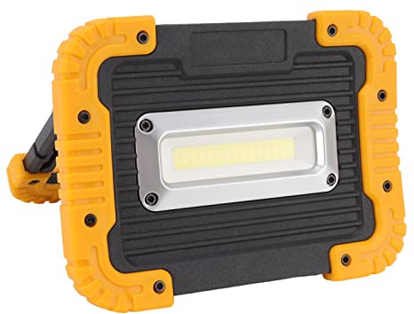COB Work Light, Rechargeable Portable LED Spotlight with High Low Brightness USB Charging Emergency Lighting for Job Site Camping