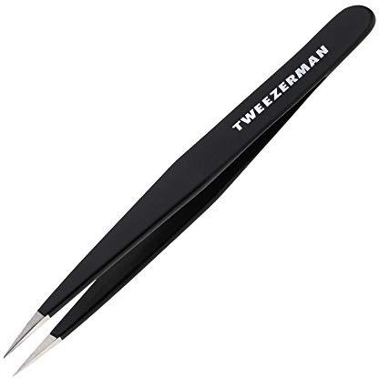 Tweezerman Stainless Steel Point Tweezer in Assorted Colors