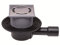 HL510N Bodenablauf DN40/50 waagrecht, 123x123mm/115x115mm