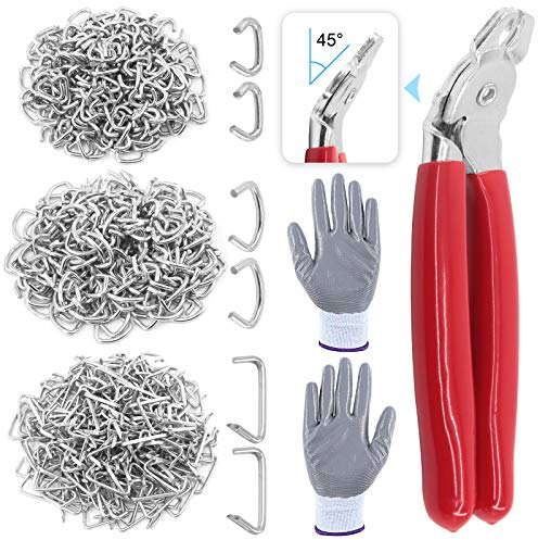 Glarks 362 alicates de anillo de cerdo con kit de anillos de cerdo, manualidades, muebles y más