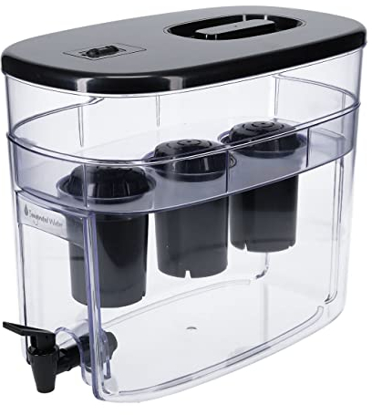Invigorated Water Alkaline Water Filter Dispenser, 53-Cup Large Capacity
