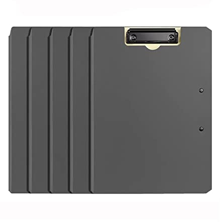 Office Urklipp 5 st A4 och Letter-format urklipp Affärsmapp Möte Kontrakt Signering Clip Multifunktionell dokumentarrangör Pärm Urklipp (Color : A)