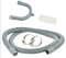 1m Long Drain Hose Extension Pipe Kit for Washing Machine Washer Dryer Dishwasher, Grey,Silver,White