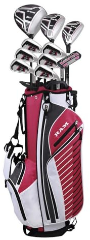 Ram Golf SDX Ladies Golf Clubs Set + Bag, Left Hand, ALL Graphite