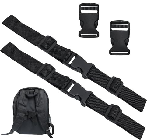 EuAcesry Brustgurt für Rucksack, verstellbarer Rucksack aus Nylon mit Schnallen aus rutschfestem Nylon, Zubehör für Jogging, Wandern, Outdoor