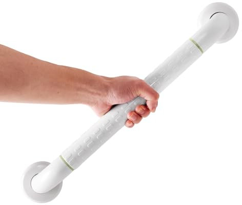 EMKE Poignées d'appui antidérapantes pour personnes âgées - 40 cm - Pour douche, baignoire et WC