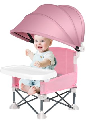 Chaise De Salle À Manger Pliante Pour Bébé, Stabilité Améliorée, 38x31x37cm, Siège De Salle À Manger Pour Tout-petit, Siège De Voyage Pliable Pour Bébés, Pratique À Transporter, Pour L'extérieur, La M