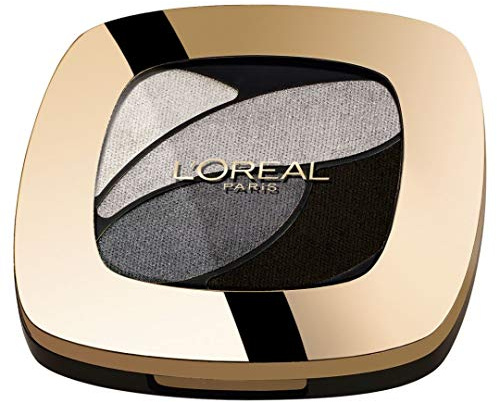 L'Oréal Paris Color Riche Quads Eyeshadow, E5 Velours Noir - Lidschatten Palette für ein intensives, sinnliches Farbergebnis - 1er Pack (1 x 2,5g)