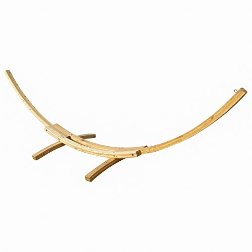 ALEOS. AS-S 410cm XXL hamac Cadre Natur en mélèze de Bois