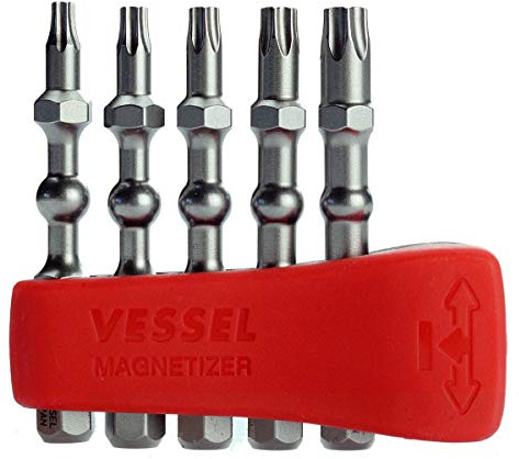 VESSEL Jeu d'embouts Impact Ball Torx T10, T15, T20, T25, T30 50mm Ensemble de 5 Pièces