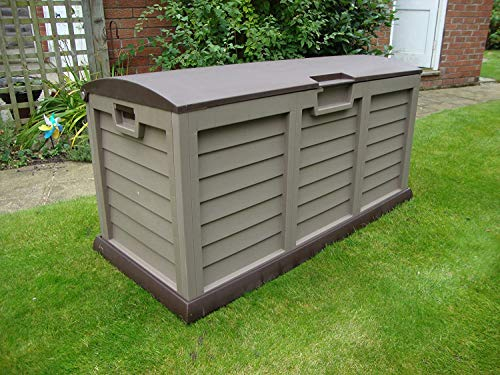 GSD Plastic Garden Storage Deck Box Waterproof Domed Lid Style XL Size 440 Litre 5 Year Guarantee