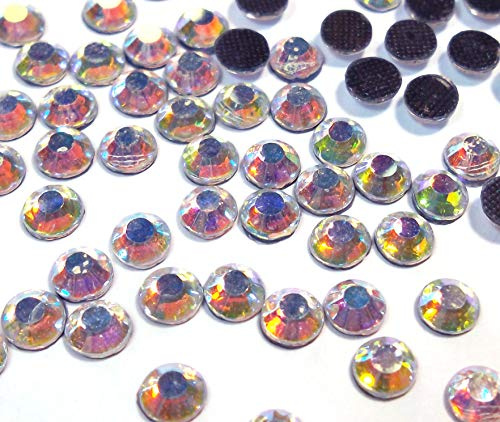 Perlin Hot Fix 4 mm Cristal Parte trasera plana Rhinestones SS16 2880 piezas Hotfix piedras redondas de cristal piedras preciosas 3,4 ~ 4 mm, 3,4mm ~ 4mm, Cristal