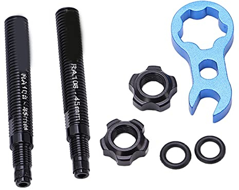 Valve Extender Kit, Bicycle Inner Tubes Integrated Removable French Valve Extender Extension Rod(45mm)