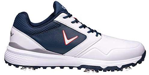 Callaway - Chev Ls, Zapatos de golf , Blanc/bleu marine/rouge, 42,5 EU
