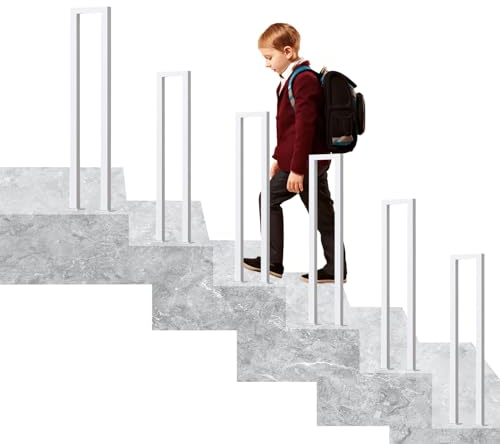 U-förmige Treppengeländer Innen, Dachboden Dekorative Handlauf Treppe, Geländer Treppe Seitliche Montage, Behinderte Rutschfeste Flurdeck Pflegeleicht Treppenhandlauf (Weiß A, 90cm)