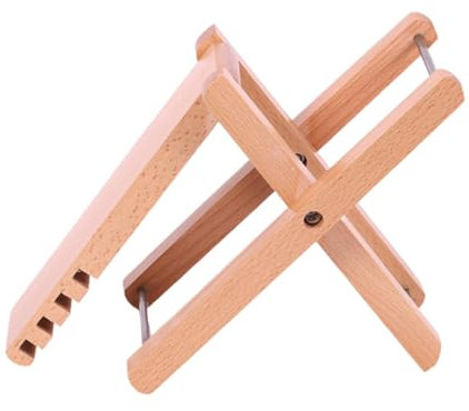 BESTonZON Faltbare Holz-gitarren-fußstütze Höhenverstellbar Ergonomisch Für Gitarristen Stabiler Halt Für Bequemes Spielen Tragbares Zubehör Für Proben Und Auftritte