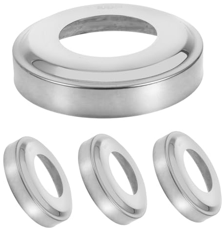 4Pcs Stainless Steel Pool Handrail Base Covers 1.9 Inch for Inground Fences