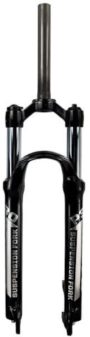 HSIRYAOHD MTB DH fjädergaffel MTB 29 tum aluminiumlegering fjädergaffel 110 mm resa framgaffel manuell cykelfjädring framgaffel/sotblockerare